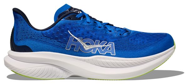 Chaussures Running Hoka Mach 6 Large 2E Bleu/Blanc Homme