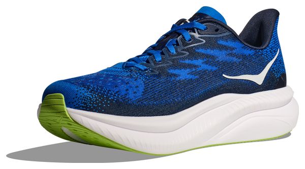 Hoka Mach 6 Large 2E Blau/Weiß Herren Running-Schuhe