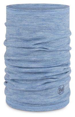 Lightweight Lake Blue Merino Neck Warmer for Kids