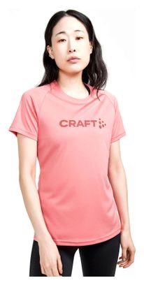 Craft Core Essence Logo Pink Women's short sleeve jersey