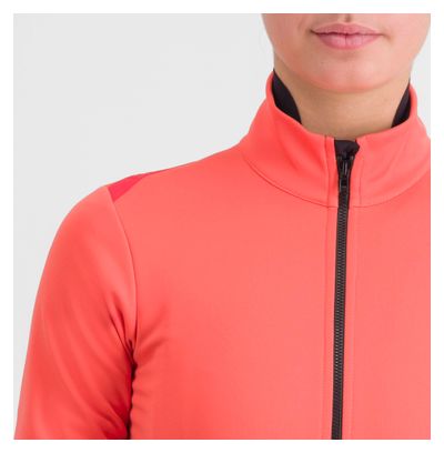 Sportful Fiandre Medium Coral Women's Long Sleeve Jacket