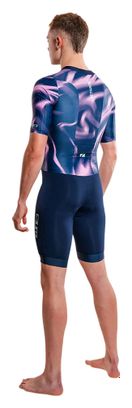 Zone3 Activate+ Men's Triathlon Suit - Blue/Purple