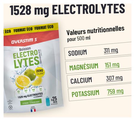 Overstims Elektrolyten Drank Citroen/Limoen - 200 g