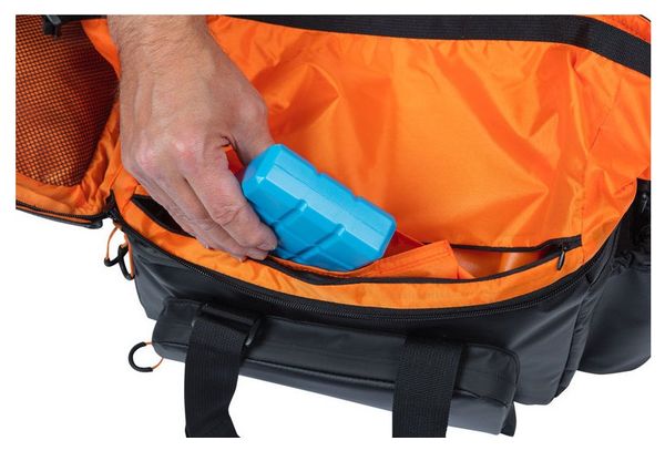 Sacoche de Porte-Bagage Basil Miles Tarpaulin Trunkbag XL Pro MIK 36L Noir Orange