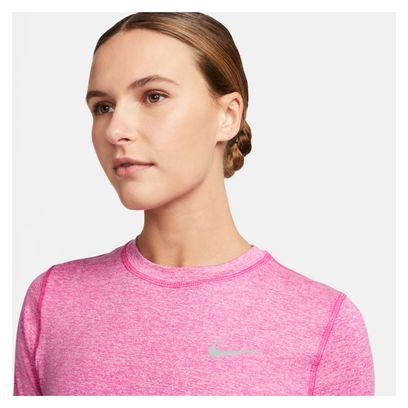 Camiseta de manga larga Nike Dri-Fit Element Rosa para mujer