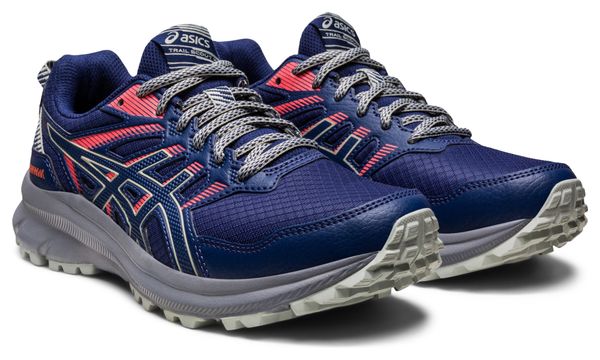 Asics Trail Running Shoes Trail Scout 2 Blue Grey Pink Women's