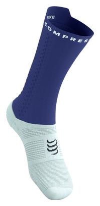 Compressport Pro Racing V4.0 Bike sokken Blauw/Wit