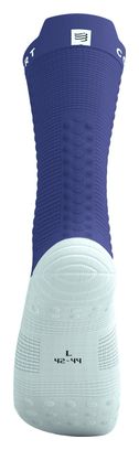 Compressport Pro Racing V4.0 Bike sokken Blauw/Wit