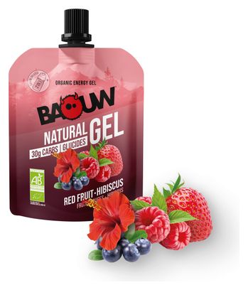 Gel énergétique Baouw Natural Fruits Rouge/Hibiscus - 85g