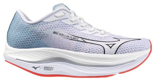 Zapatillas de Running para Mujer Mizuno Wave Rebellion Flash 2 Blanco Rojo