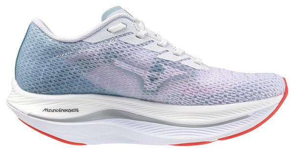 Chaussures de Running Mizuno Wave Rebellion Flash 2 Blanc Rouge Femme