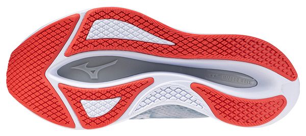 Chaussures de Running Mizuno Wave Rebellion Flash 2 Blanc Rouge Femme