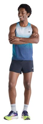 New Balance Race Day Ultra Light Blue Men's Tank Top