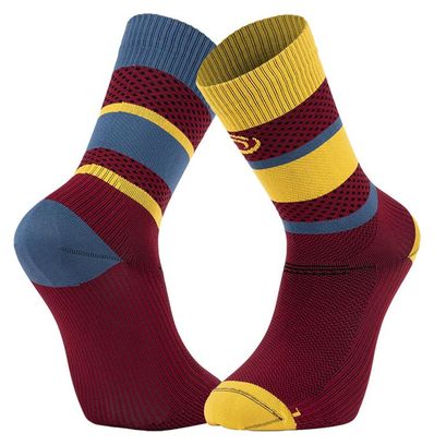 Chaussettes de Running BV SPORT Light Run Ibiza Bordeaux/Jaune