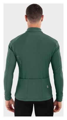 Veste vélo softshell homme Cyclisme J1 Ordino Vert Armée