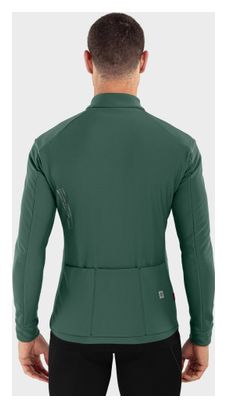 Veste vélo softshell homme Cyclisme J1 Ordino Vert Armée