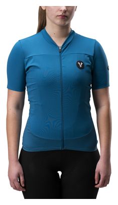 Maillot Manches Courtes Femme LeBram Ventoux Bleu Pelforth