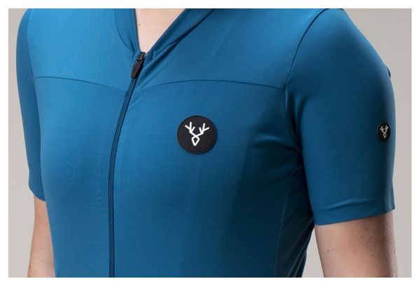 Maillot Manches Courtes Femme LeBram Ventoux Bleu Pelforth