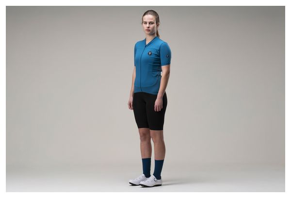 Maillot Manches Courtes Femme LeBram Ventoux Bleu Pelforth