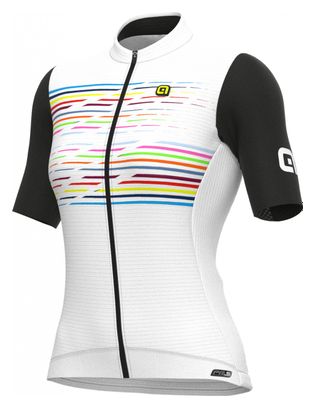 Alé Logo Damen Kurzarmtrikot Weiß