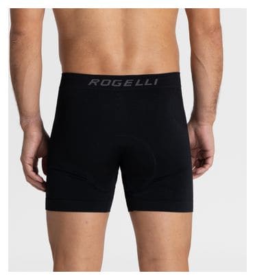 Sous-Short Velo Avec Peau Rogelli Seamless Boxer2.0 - Unisexe - Noir