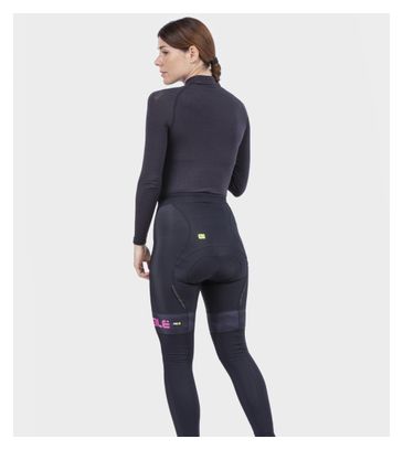 Alé Mild Vrouwen Lange Panty Zwart/Fluorescerend Roze