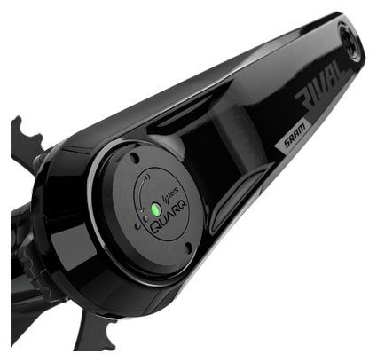 Guarnitura Sram Rival AXS DUB Wide 40 denti 1x12V misuratore di potenza Quarq (senza scatola) Nera