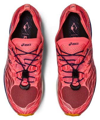 Asics FujiSpeed Coral Blue Women's Trail Running Shoes