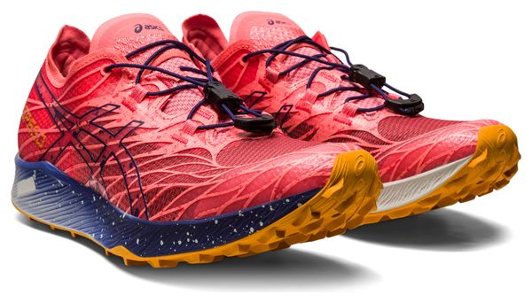 Asics FujiSpeed Coral Blue Women's Trail Running Shoes
