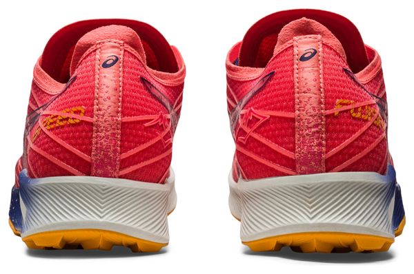 Asics FujiSpeed Coral Blue Women's Trail Running Shoes