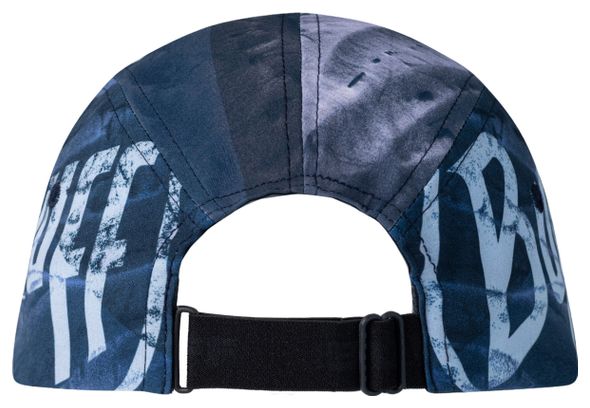 Casquette Unisexe Buff 5 Panel Go Bleu/Blanc
