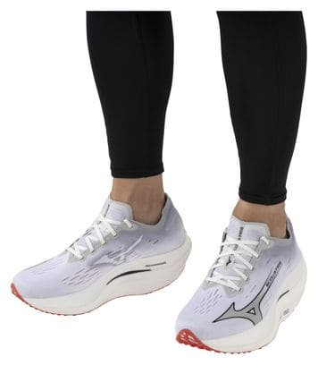 Chaussures de Running Mizuno Wave Rebellion Pro 2 Blanc Rouge Homme