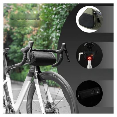 Sacoche de guidon et selle vélo ave bandoulière ROCKBROS verte