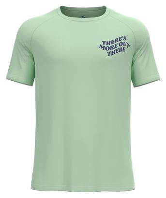Odlo Maillot de manga corta Essential Print Verde