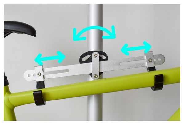 Support de Rangement Télescopique Storag 2 Vélos Gris