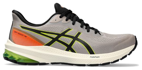 Chaussures de Running Asics GT-1000 12 TR Gris Orange Jaune Homme