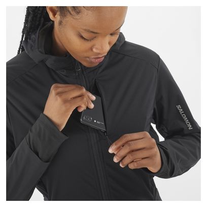 Salomon Light Shell Women's Windbreaker Jacket Black