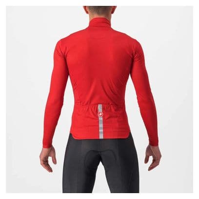 Maillot Manches Longues Castelli Pro Thermal Mid Rouge 