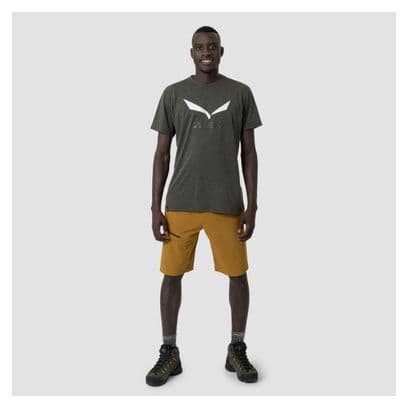 Salewa Solidlogo Short-Sleeve T-Shirt Dark Green