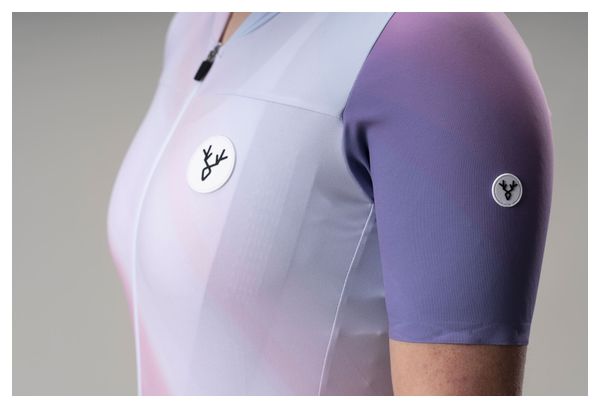 LeBram Ventoux Aquarelle Violet Jersey met korte mouwen
