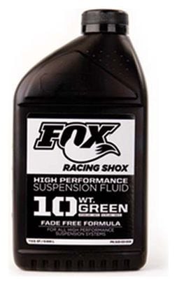 FOX Fox Fluid 32 oz 10 WT Aceite de horquilla verde 940ml