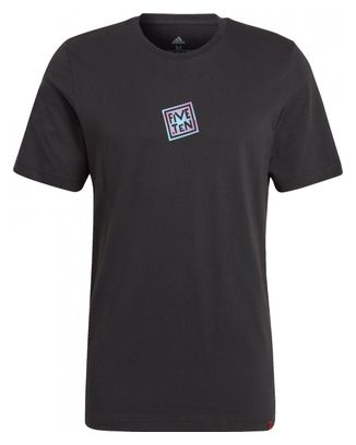 Kurzarm T-Shirt adidas x adidas Five Ten Logo Tee Schwarz