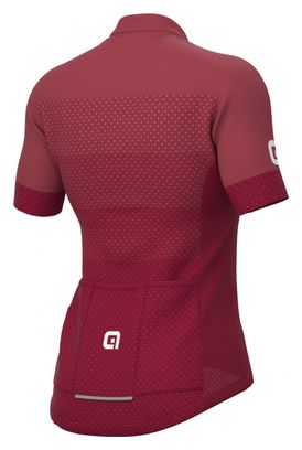 Maillot mangas cortas mujer Alé Level Burdeos