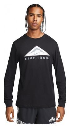 Nike Dri-Fit Trail Langarmshirt Schwarz
