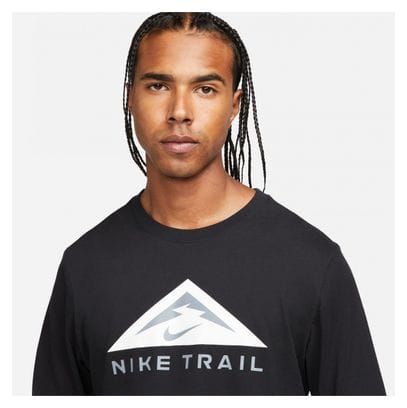 Camiseta de manga larga Nike Dri-Fit Trail Negra