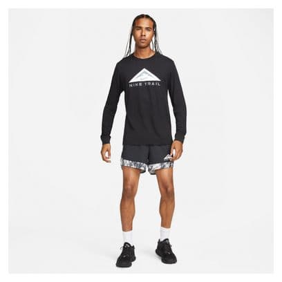 Nike Dri-Fit Trail Long Sleeve T-Shirt Black