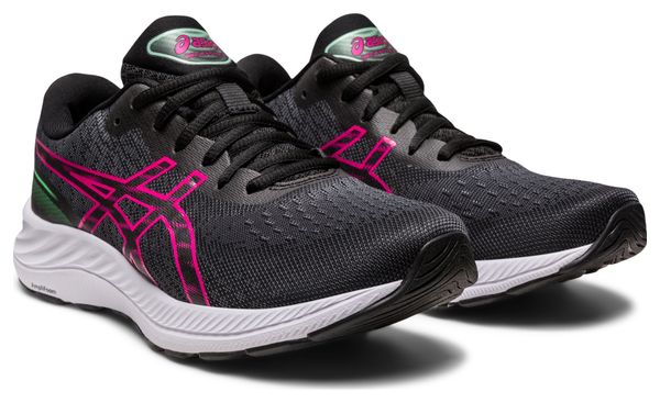 Chaussures de Running Asics Gel Excite 9 Noir Rose Vert Femme