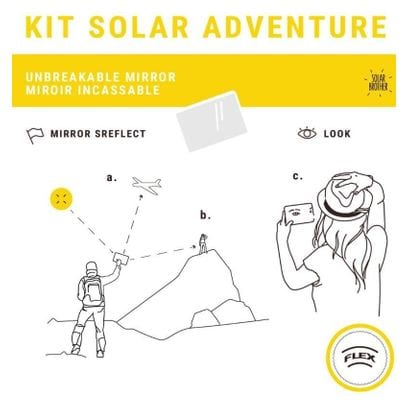 Allume-feu solaire et miroir Solar Brother Adventure Kit