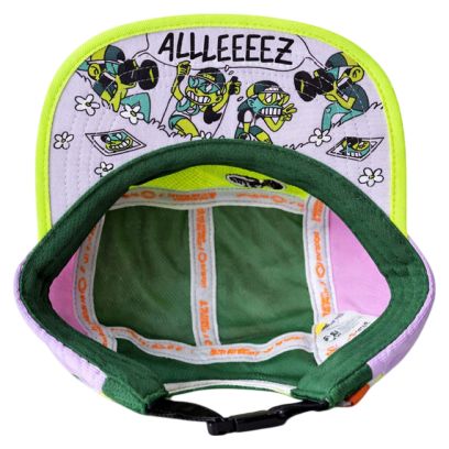 Cappellino BV Sport 5 Panel DBDB Clic Verde/Giallo/Viola