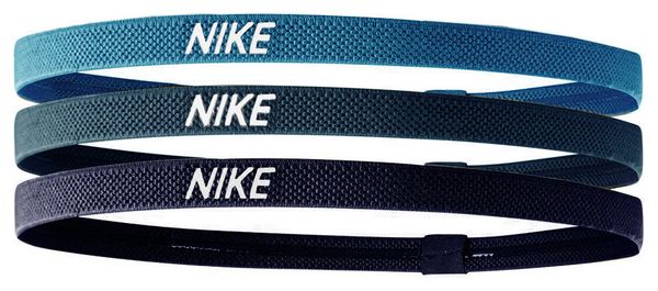 Mini Bandeaux Tête (x3) Unisexe Nike Elastic Headbands 2.0 Bleu